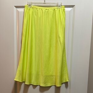 Banana Republic Bright Yellow Midi Skirt